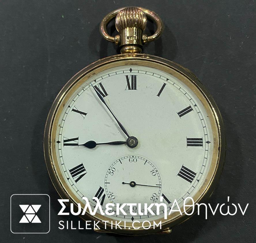 Gold (9kt) Pocket Watch Dennison British made Work